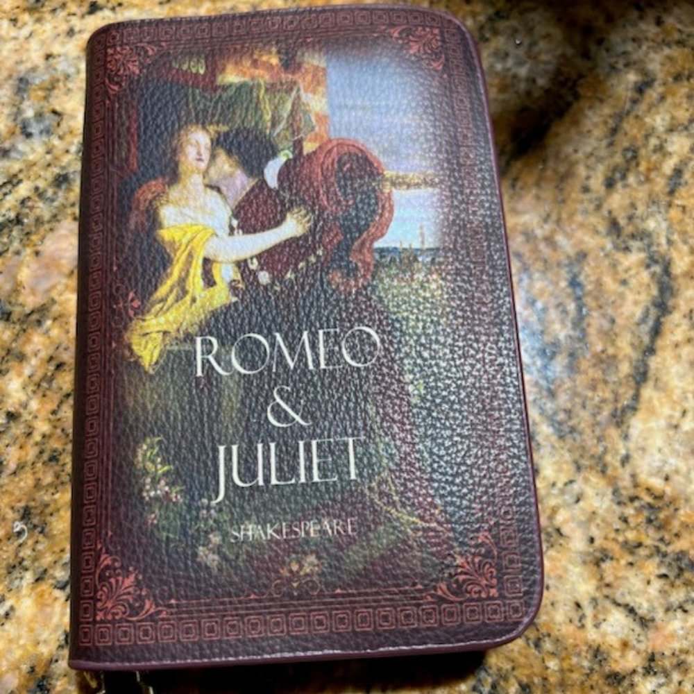Biook Themed Shakespeare Romeo and Juliet Card Case 3 1/2W 5 1/2H 1D
